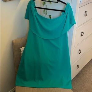 Charles Henry off the shoulder dress